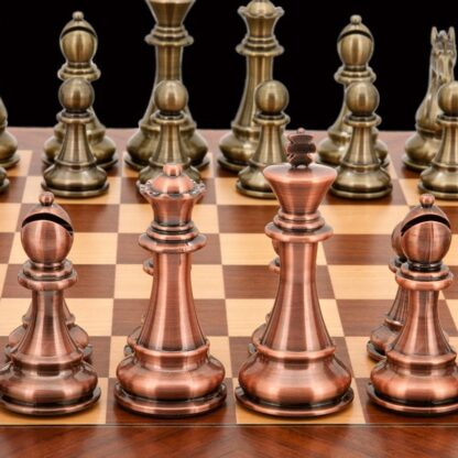 Dal Rossi Italy Chess Set - Bronze and Copper, 50cm - Image 5