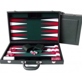Dal Rossi Italy Backgammon - PU Leather Green, 46cm