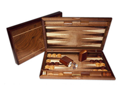 Dal Rossi Italy Backgammon - Burl Wood, 49cm - Image 3