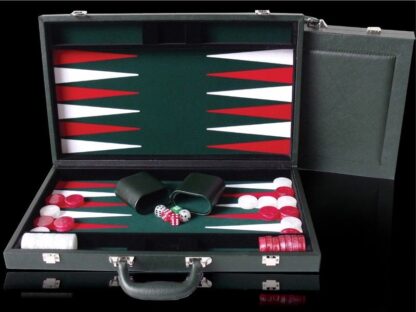Dal Rossi Italy Backgammon - PU Leather Green, 38cm - Image 2