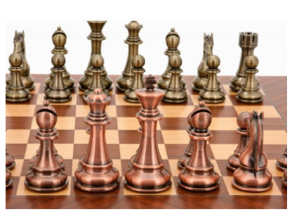 Dal Rossi Italy Chess Set - Bronze and Copper, 50cm - Image 6