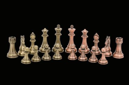 Dal Rossi Italy Chess Set - Bronze and Copper, 50cm - Image 3