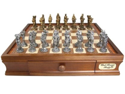 Dal Rossi Italy Chess Set - Medieval, Deluxe, Solid Pewter Pieces, 40cm - Image 5