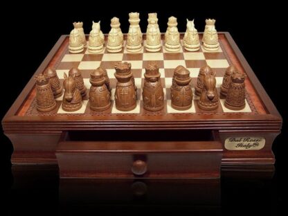 Dal Rossi Italy Chess Set - Medieval, Poly Resin, 40cm - Image 2
