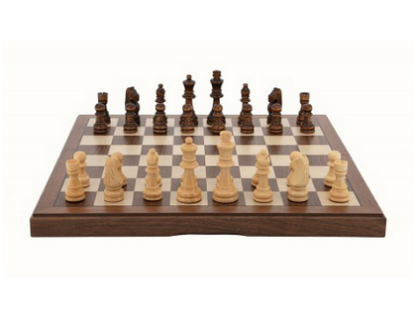 Dal Rossi Italy Chess Set - Walnut, 38cm - Image 3