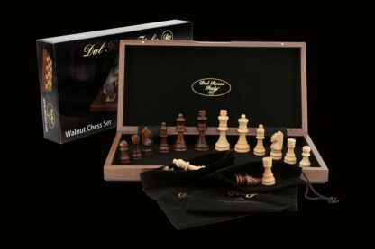 Dal Rossi Italy Chess Set - Walnut, 30cm - Image 4