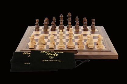 Dal Rossi Italy Chess Set - Walnut, 44cm - Image 4