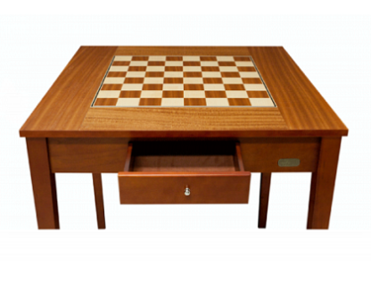 Dal Rossi Italy Chess Table with Staunton Pieces - Image 2
