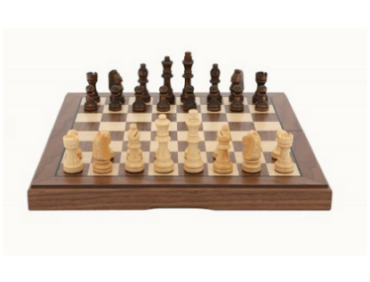 Dal Rossi Italy Chess Set - Walnut, 30cm - Image 2