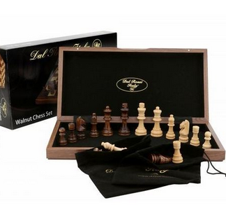 Dal Rossi Italy Chess Set - Walnut, 30cm