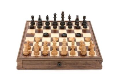 Dal Rossi Italy Chess and Checkers Set, 38cm - Image 2