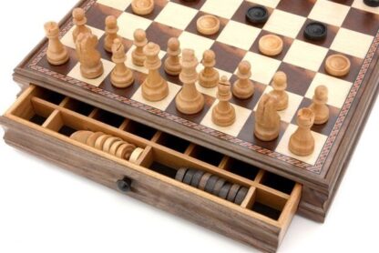 Dal Rossi Italy Chess and Checkers Set, 38cm - Image 3