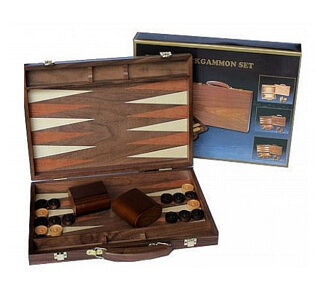 Dal Rossi Italy Backgammon - Walnut, 38cm
