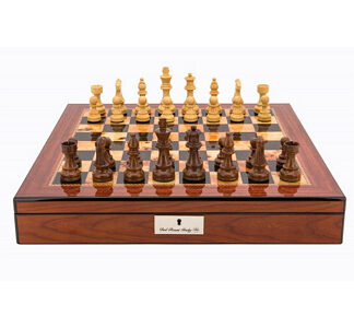 Dal Rossi Italy Chess Set - Walnut Finish, 51cm
