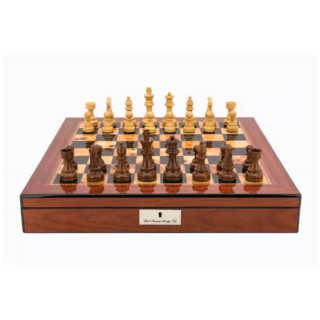 Dal Rossi Italy Chess Set - Walnut Finish, 51cm