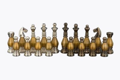 Dal Rossi Italy Chess Pieces: Metal Light Gold Plated - Image 3