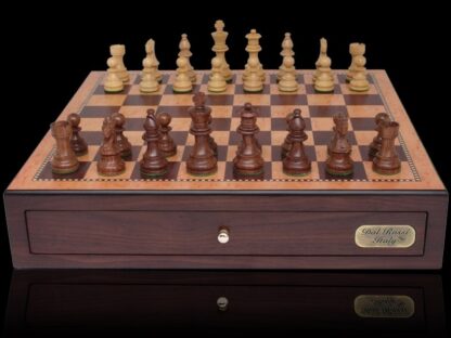 Dal Rossi Italy Chess Set - Walnut Finish with Double-weighted Pieces, 45cm - Image 5