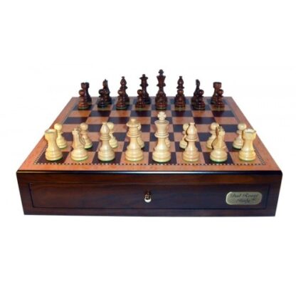 Dal Rossi Italy Chess Set - Walnut Finish with Double-weighted Pieces, 45cm - Image 3