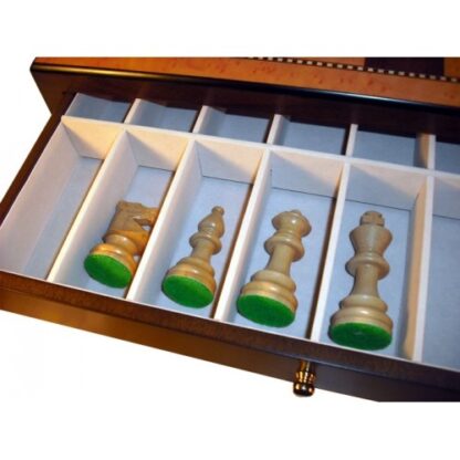 Dal Rossi Italy Chess Set - Walnut Finish with Double-weighted Pieces, 45cm - Image 4