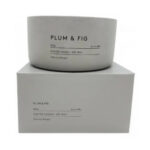 Soy Wax Candle in Slate Vessel: Plum & Fig, 400g