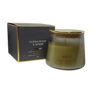 Waxglo W Scented Candle: Sandalwood & Myrrh, 260g