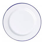 Falcon Enamel Dinner Plate, White, 22cm, Set of 2