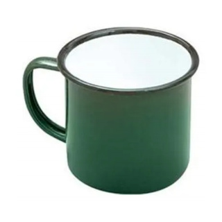 Falcon Enamel Mug, Green, 500ml