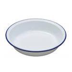 Falcon Enamel Pie Dish, White, Round, 16cm, Set of 2