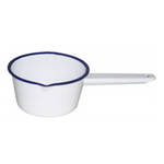 Falcon Enamel Milk Pan, White, 14cm
