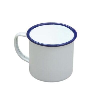 Falcon Enamel Mug, White, 500ml - Image 2