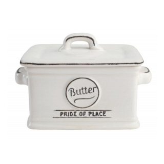 T&G Pride of Place Butter Dish: White