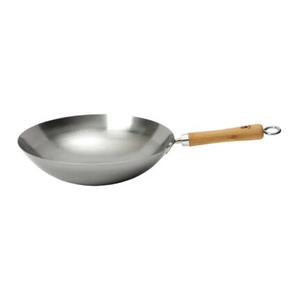 School of Wok: Carbon Steel Wok, Round Bottom, 33cm - Image 2