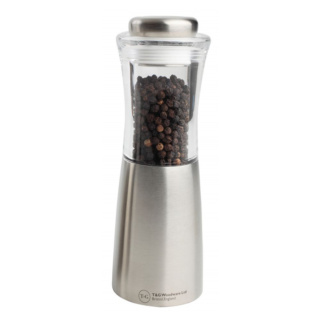 T&G Apollo Pepper Mill, Stainless Steel & Acryclic, 150mm