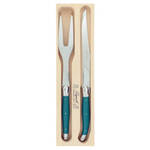 Verdier Carving Set, Teal