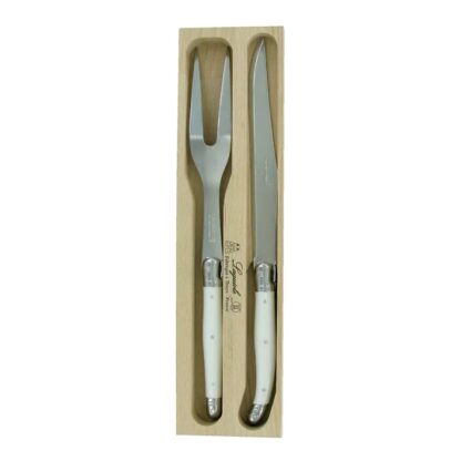 Verdier Carving Set, White - Image 2