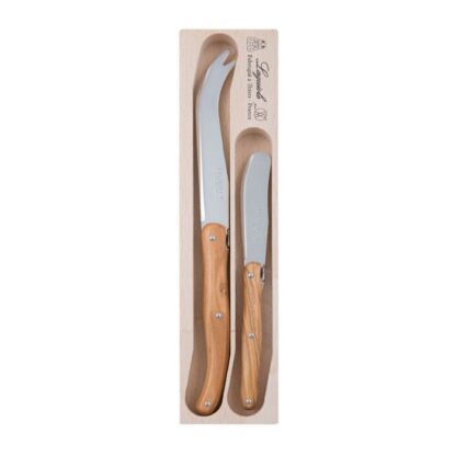 Verdier Cheese Knife/Spreader Set, Olive Wood - Image 2