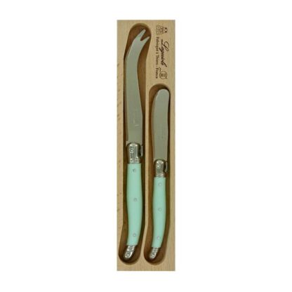 Verdier Cheese Knife/Spreader Set, Pale Green - Image 2