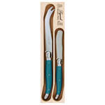 Verdier Cheese Knife/Spreader Set, Teal