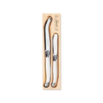 Verdier Cheese Knife/Spreader Set, White - Image 2