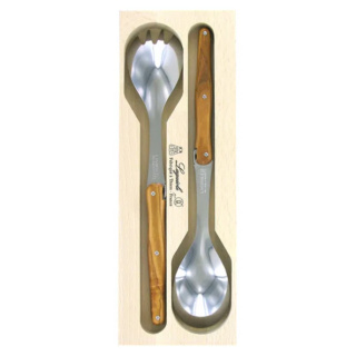 Verdier Salad Server Set, Olive Wood