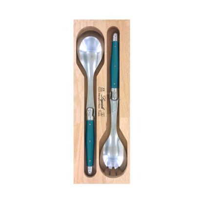 Verdier Salad Server Set, Teal - Image 2