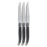 Verdier Refill Steak Knife, Black, Set of 3