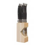 Verdier Steak Knife Block Set: Black