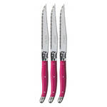 Verdier Refill Steak Knife, Fuchsia, Set of 3