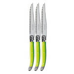 Verdier Refill Steak Knife, Green, Set of 3