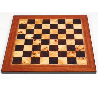 Dal Rossi Italy Chess Board - Walnut, Shiny Finish, 40cm