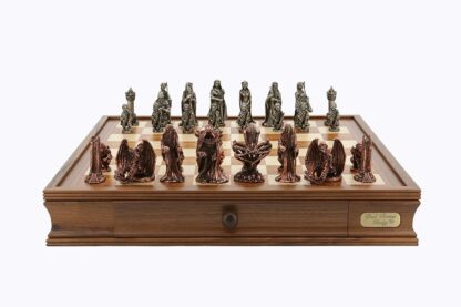 Dal Rossi Italy Chess Set - Evil Ring Metal Chessmen, 50cm - Image 2