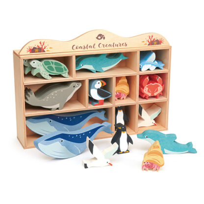 Tender Leaf Toys: Display Shelf with Coastal Animals - Image 2