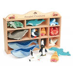 Tender Leaf Toys: Display Shelf with Coastal Animals