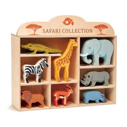 Tender Leaf Toys: Display Shelf with Safari Animals - Image 3